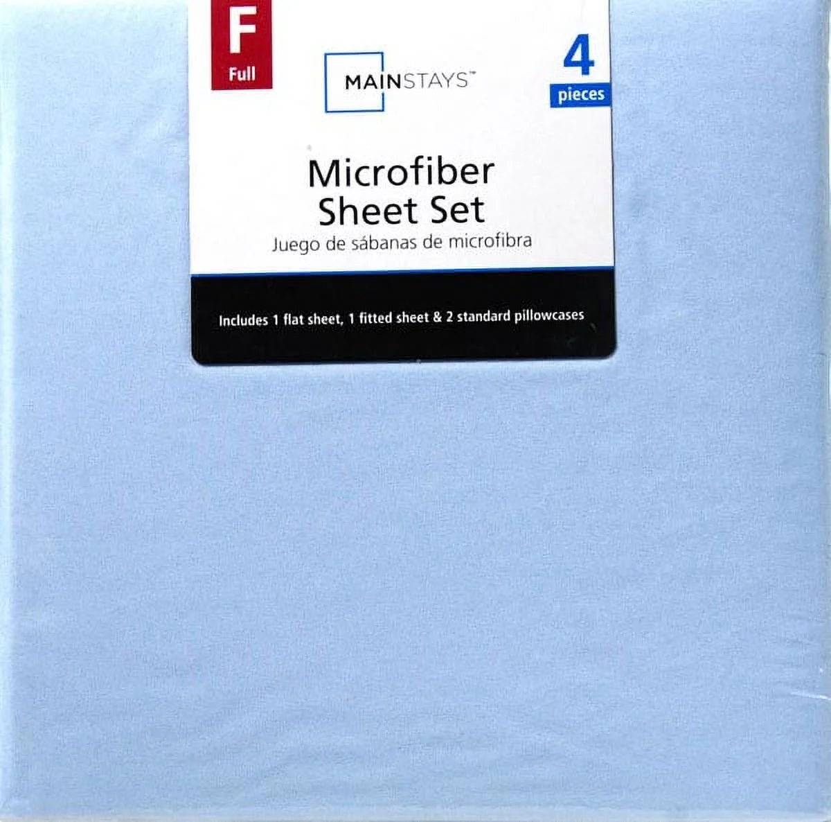 4-Piece Blue Microfiber Sheet Set, Full